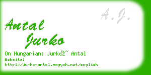 antal jurko business card